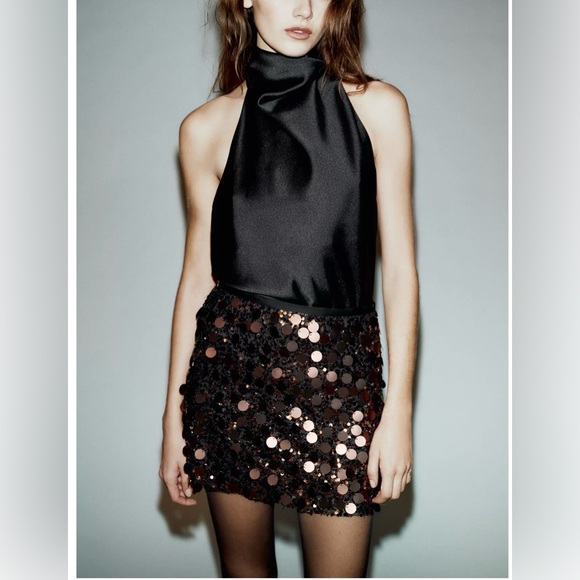 Zara Dresses & Skirts - ❗️BUY NOW❗️WILL BE REMOVED SOON❗️Zara Sequin Mini Skirt